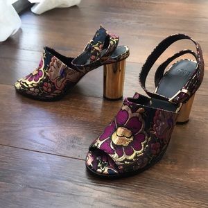 Asos Jacquard High Heel Sandal